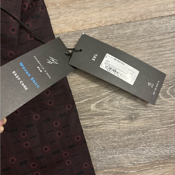 NWT Shaquille O’Neal XLG Men's Patterned Shirt Sz 3XL tall - Picture 4 of 4